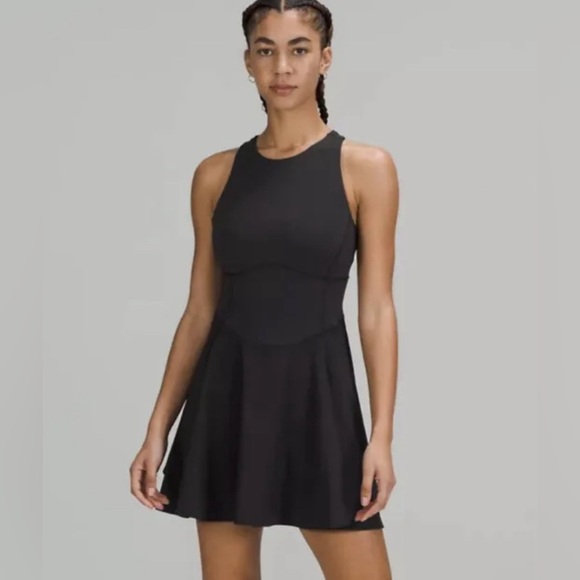 lululemon athletica Dresses & Skirts - Lululemon Court Crush dress black size 8